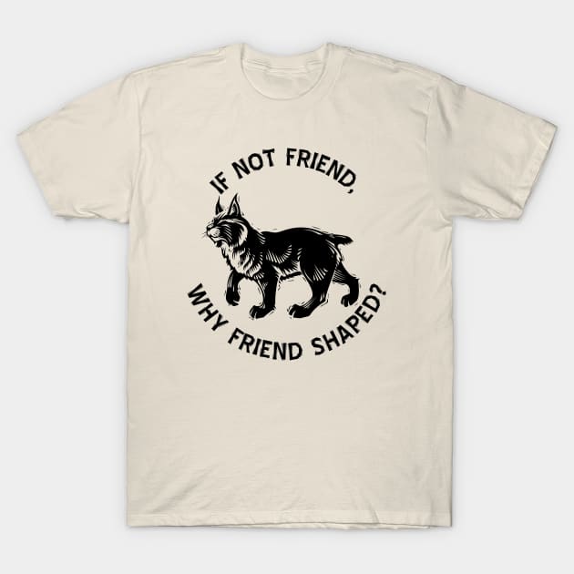 If not friend, why friend shaped? T-Shirt by Geeks With Sundries